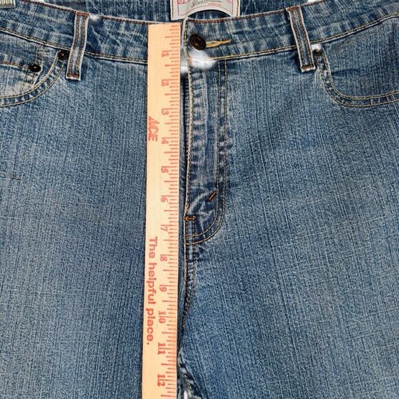 Vintage Levis Signature‎ Sz 12 Mid Rise Bootcut Jeans Classic Workwear Western - Picture 6 of 9